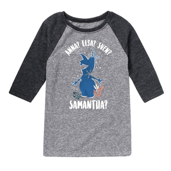Frozen 2 - Lost Olaf - Toddler And Youth Raglan Graphic T-Shirt