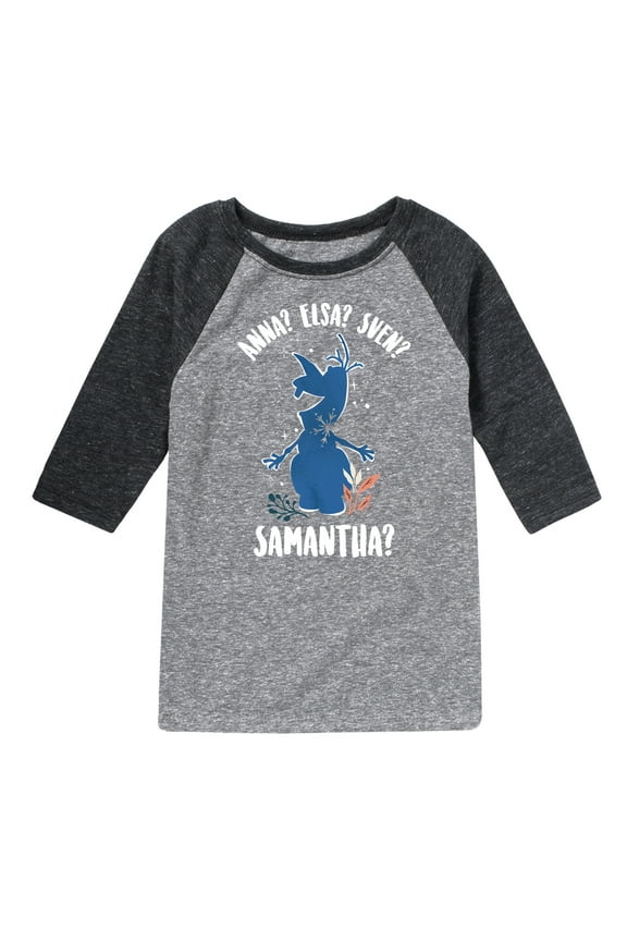 Frozen 2 - Lost Olaf - Toddler And Youth Raglan Graphic T-Shirt