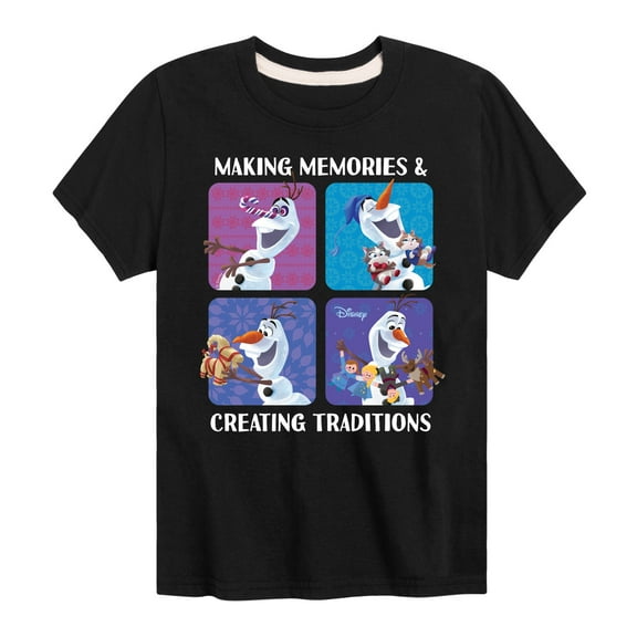 Frozen 2 - Making Memories Creating Traditions - Toddler And Youth Short Sleeve Graphic T-Shirt