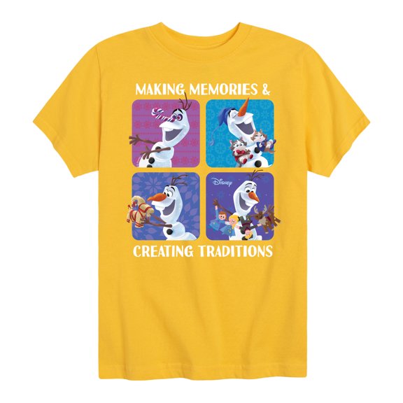 Frozen 2 - Making Memories Creating Traditions - Toddler And Youth Short Sleeve Graphic T-Shirt