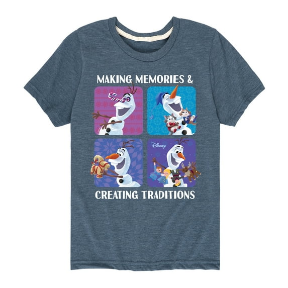 Frozen 2 - Making Memories Creating Traditions - Toddler And Youth Short Sleeve Graphic T-Shirt