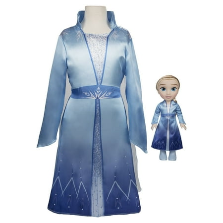 Frozen 2 My Friend Elsa Doll with Child Size Dress Gift Set