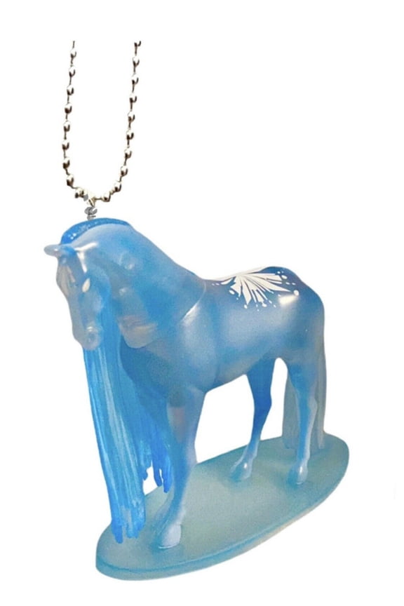Frozen 2 Nokk 4" Blue Ice Elsa Horse Keychain Dangler PVC Ornament Figure Charm