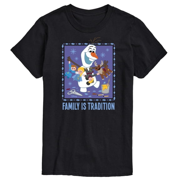 Frozen 2 - Olaf Family Is Tradition - Men's Short Sleeve Graphic T-Shirt