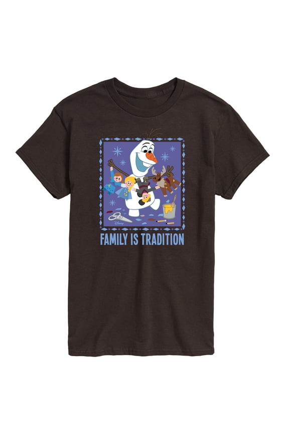 Frozen 2 - Olaf Family Is Tradition - Men's Short Sleeve Graphic T-Shirt