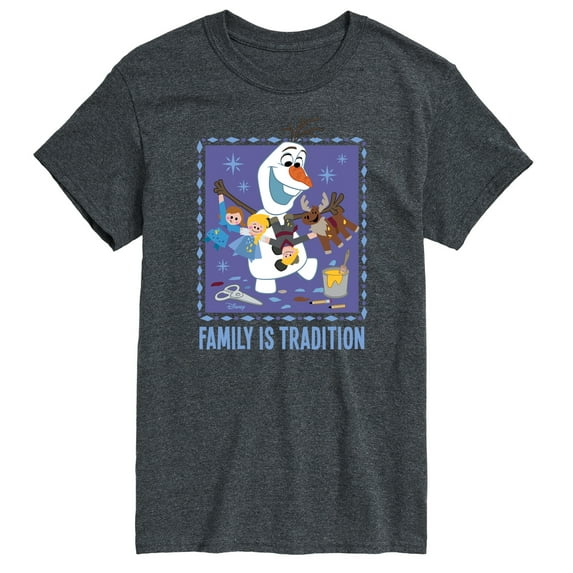 Frozen 2 - Olaf Family Is Tradition - Men's Short Sleeve Graphic T-Shirt