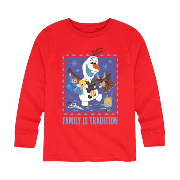 Frozen 2 - Olaf Family Is Tradition - Toddler And Youth Long Sleeve Graphic T-Shirt