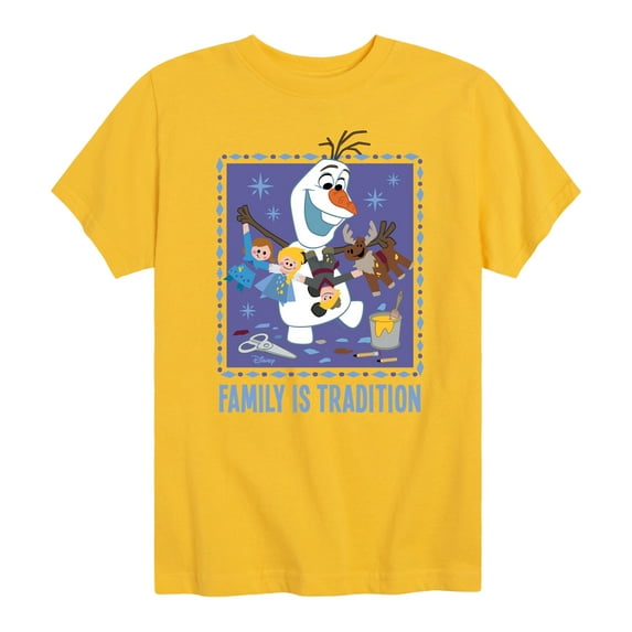 Frozen 2 - Olaf Family Is Tradition - Toddler And Youth Short Sleeve Graphic T-Shirt