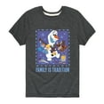 thumbnail image 1 of Frozen 2 - Olaf Family Is Tradition - Toddler And Youth Short Sleeve Graphic T-Shirt, 1 of 5