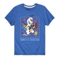 thumbnail image 1 of Frozen 2 - Olaf Family Is Tradition - Toddler And Youth Short Sleeve Graphic T-Shirt, 1 of 5