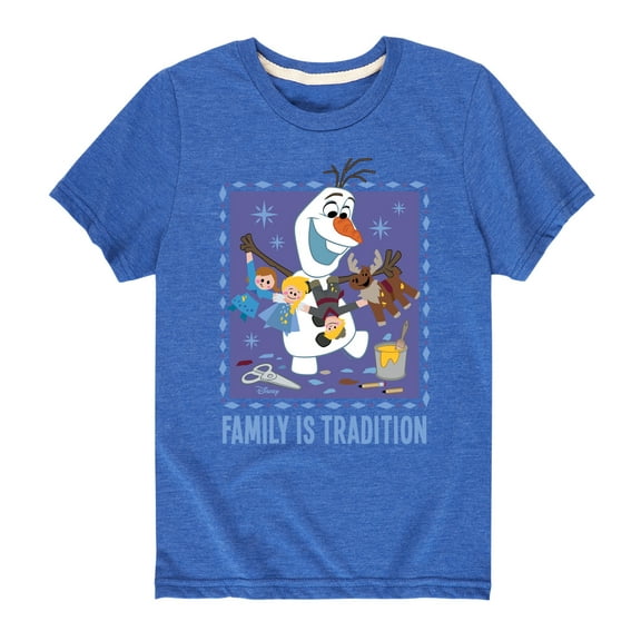 Frozen 2 - Olaf Family Is Tradition - Toddler And Youth Short Sleeve Graphic T-Shirt