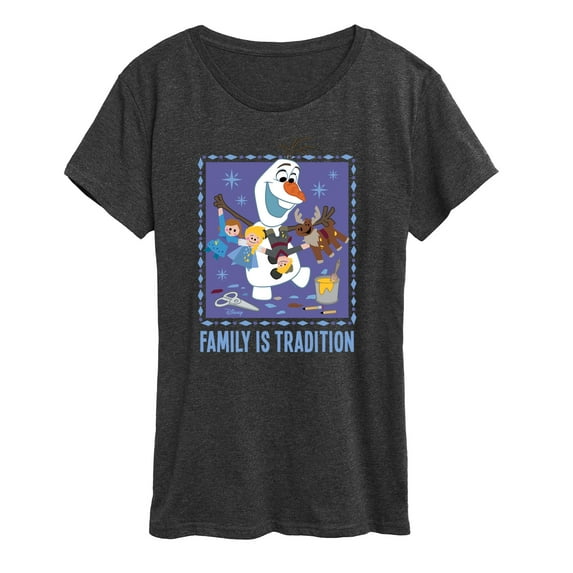 Frozen 2 - Olaf Family Is Tradition - Women's Short Sleeve Graphic T-Shirt