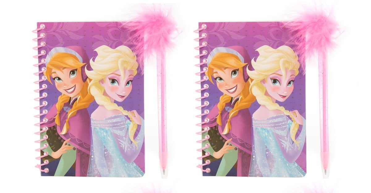 Frozen 2 Pack 60 Page Journal and Maribou Pen (4 x 6 in, 60 Pages) Writing Notebook