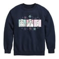 thumbnail image 1 of Frozen 2 - Pastel Character Grid - Toddler And Youth Crewneck Fleece Sweatshirt, 1 of 5