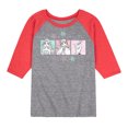 thumbnail image 1 of Frozen 2 - Pastel Character Grid - Toddler And Youth Raglan Graphic T-Shirt, 1 of 6