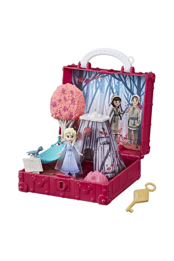Frozen 2 Pop Adventures Enchanted forest Playset, Elsa Doll