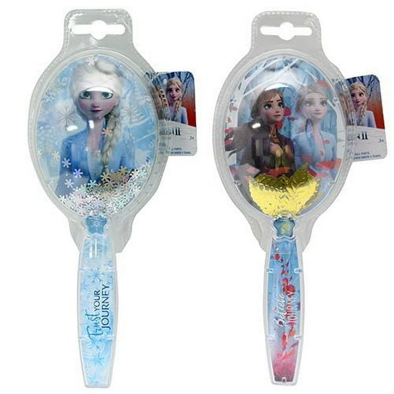 Frozen 2 Printed Hair Brush with Floating Confetti- SHIP 1 PC RANDOMLY