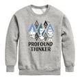 thumbnail image 1 of Frozen 2 - Profound Thinker - Toddler And Youth Crewneck Fleece Sweatshirt, 1 of 5
