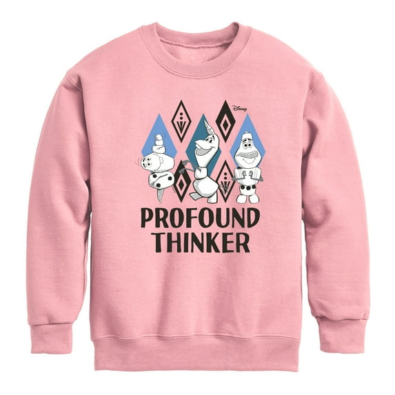 Frozen 2 - Profound Thinker - Toddler And Youth Crewneck Fleece Sweatshirt
