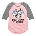 thumbnail image 1 of Frozen 2 - Profound Thinker - Toddler And Youth Girls Raglan Graphic T-Shirt, 1 of 4