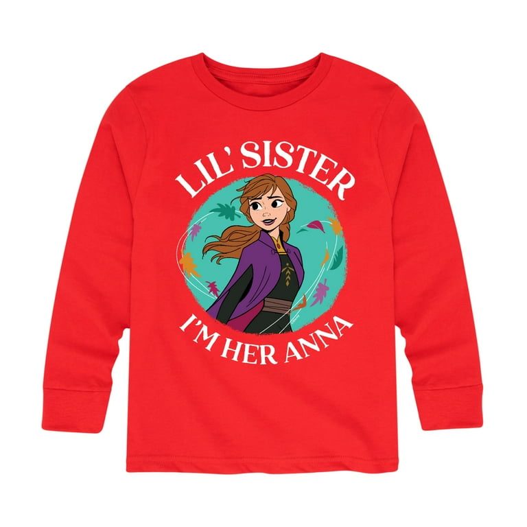 Frozen Sister Anna Toddler And Youth Long Sleeve Graphic T