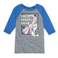 thumbnail image 1 of Frozen 2 - Smile Sparkle Shine - Toddler And Youth Raglan Graphic T-Shirt, 1 of 4