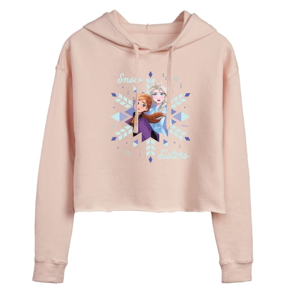 Frozen 2 - Snow Sisters Women's Cropped Graphic Hoodie