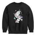 thumbnail image 1 of Frozen 2 - Stay Colorful - Toddler And Youth Crewneck Fleece Sweatshirt, 1 of 5