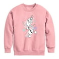 thumbnail image 1 of Frozen 2 - Stay Colorful - Toddler And Youth Crewneck Fleece Sweatshirt, 1 of 4