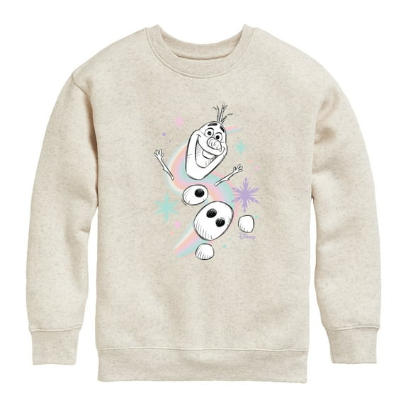 Frozen 2 - Stay Colorful - Toddler And Youth Crewneck Fleece Sweatshirt