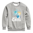 thumbnail image 1 of Frozen 2 - The Cold Never Bothered Me Anyway - Toddler And Youth Crewneck Fleece Sweatshirt, 1 of 5