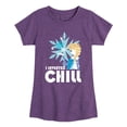 thumbnail image 1 of Frozen 2 - The Cold Never Bothered Me Anyway - Toddler And Youth Girls Short Sleeve Graphic T-Shirt, 1 of 5