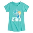 thumbnail image 1 of Frozen 2 - The Cold Never Bothered Me Anyway - Toddler And Youth Girls Short Sleeve Graphic T-Shirt, 1 of 5