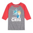 thumbnail image 1 of Frozen 2 - The Cold Never Bothered Me Anyway - Toddler And Youth Raglan Graphic T-Shirt, 1 of 6