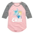 thumbnail image 1 of Frozen 2 - The Cold Never Botther Me Anyway - Toddler And Youth Girls Raglan Graphic T-Shirt, 1 of 4