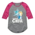 thumbnail image 1 of Frozen 2 - The Cold Never Botther Me Anyway - Toddler And Youth Girls Raglan Graphic T-Shirt, 1 of 4