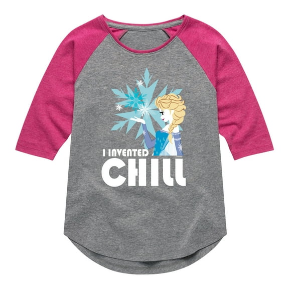 Frozen 2 - The Cold Never Botther Me Anyway - Toddler And Youth Girls Raglan Graphic T-Shirt