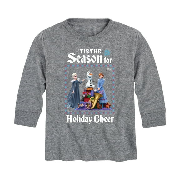 Frozen 2 - Tis The Season For Holiday Cheer - Toddler And Youth Long Sleeve Graphic T-Shirt