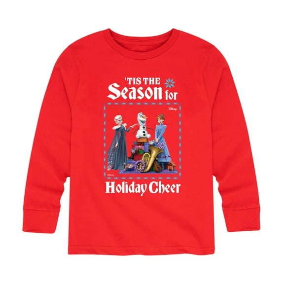 Frozen 2 - Tis The Season For Holiday Cheer - Toddler And Youth Long Sleeve Graphic T-Shirt