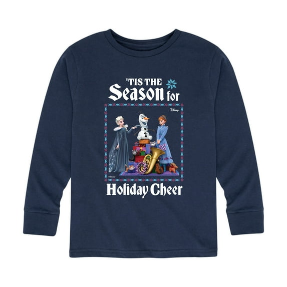 Frozen 2 - Tis The Season For Holiday Cheer - Toddler And Youth Long Sleeve Graphic T-Shirt