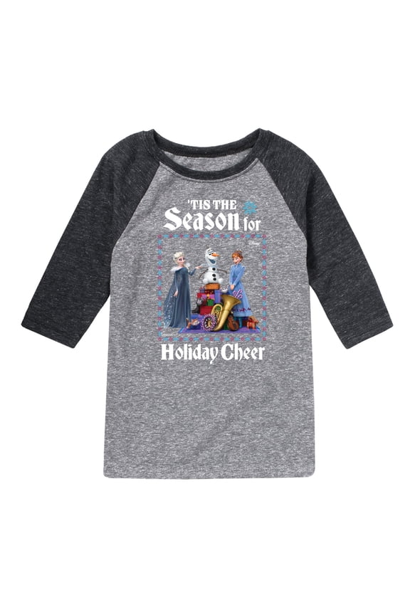 - Tis The Season For Holiday Cheer - Toddler And Youth Raglan Graphic T-Shirt