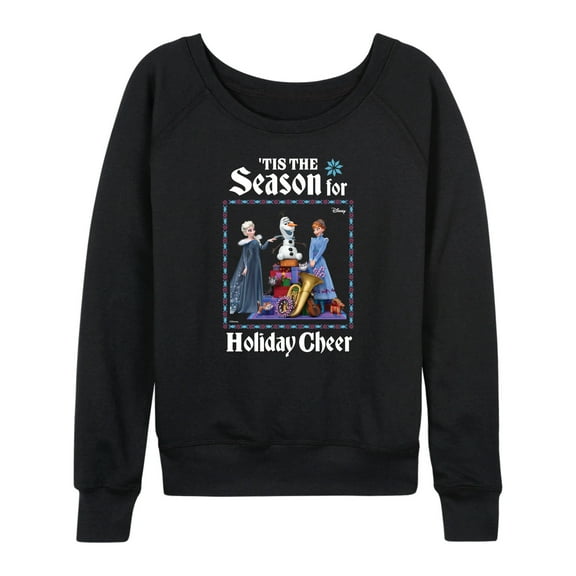 Frozen 2 - Tis The Season For Holiday Cheer - Women's Lightweight French Terry Long Sleeve Shirt