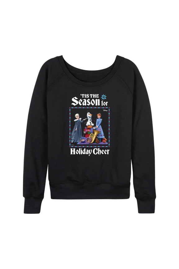 - Tis The Season For Holiday Cheer - Women's Lightweight French Terry Long Sleeve Shirt