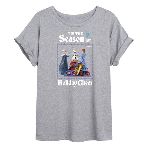 Frozen 2 - Tis The Season For Holiday Cheer - Women's Oversized T-Shirt