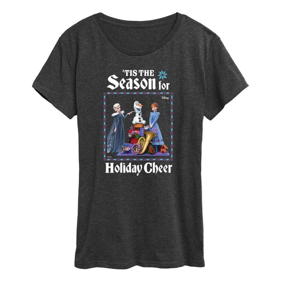 Frozen 2 - Tis The Season For Holiday Cheer - Women's Short Sleeve Graphic T-Shirt