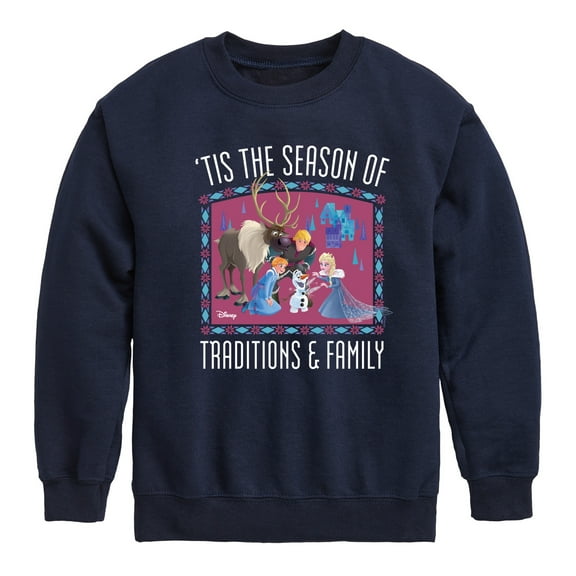 Frozen 2 - Tis The Season - Toddler And Youth Crewneck Fleece Sweatshirt