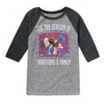 thumbnail image 1 of Frozen 2 - Tis The Season - Toddler And Youth Raglan Graphic T-Shirt, 1 of 5