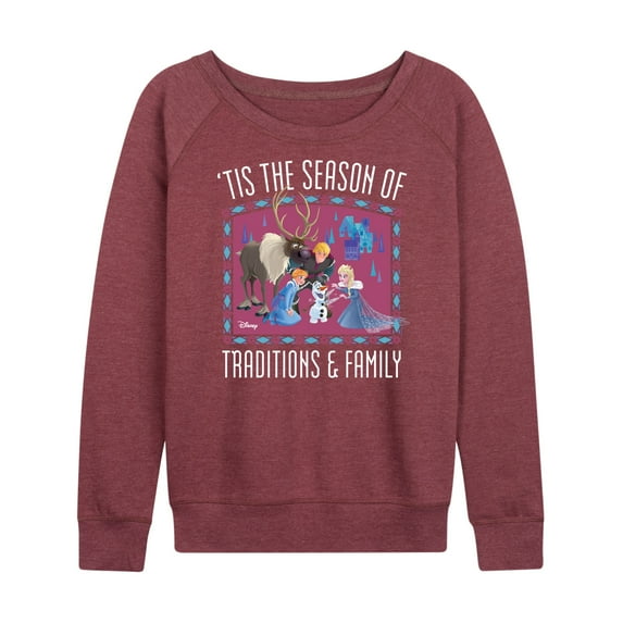 Frozen 2 - Tis The Season - Women's Lightweight French Terry Long Sleeve Shirt