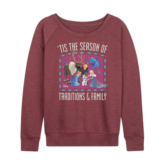 Frozen 2 - Tis The Season - Women's Lightweight French Terry Long Sleeve Shirt