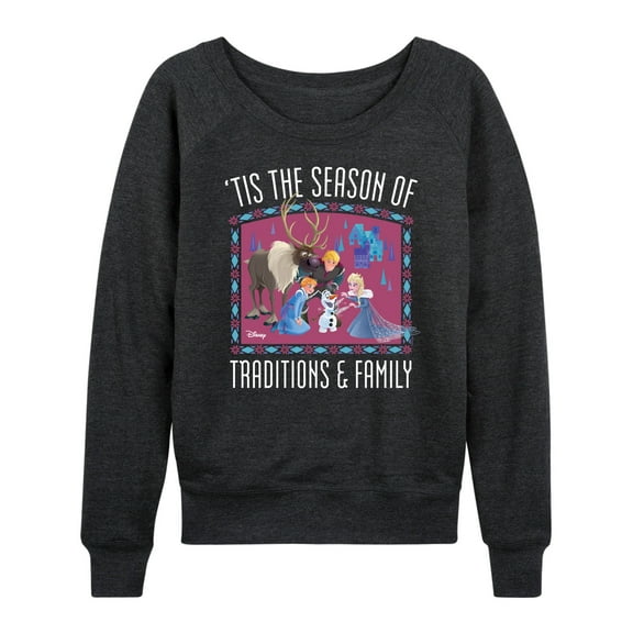 Frozen 2 - Tis The Season - Women's Lightweight French Terry Long Sleeve Shirt